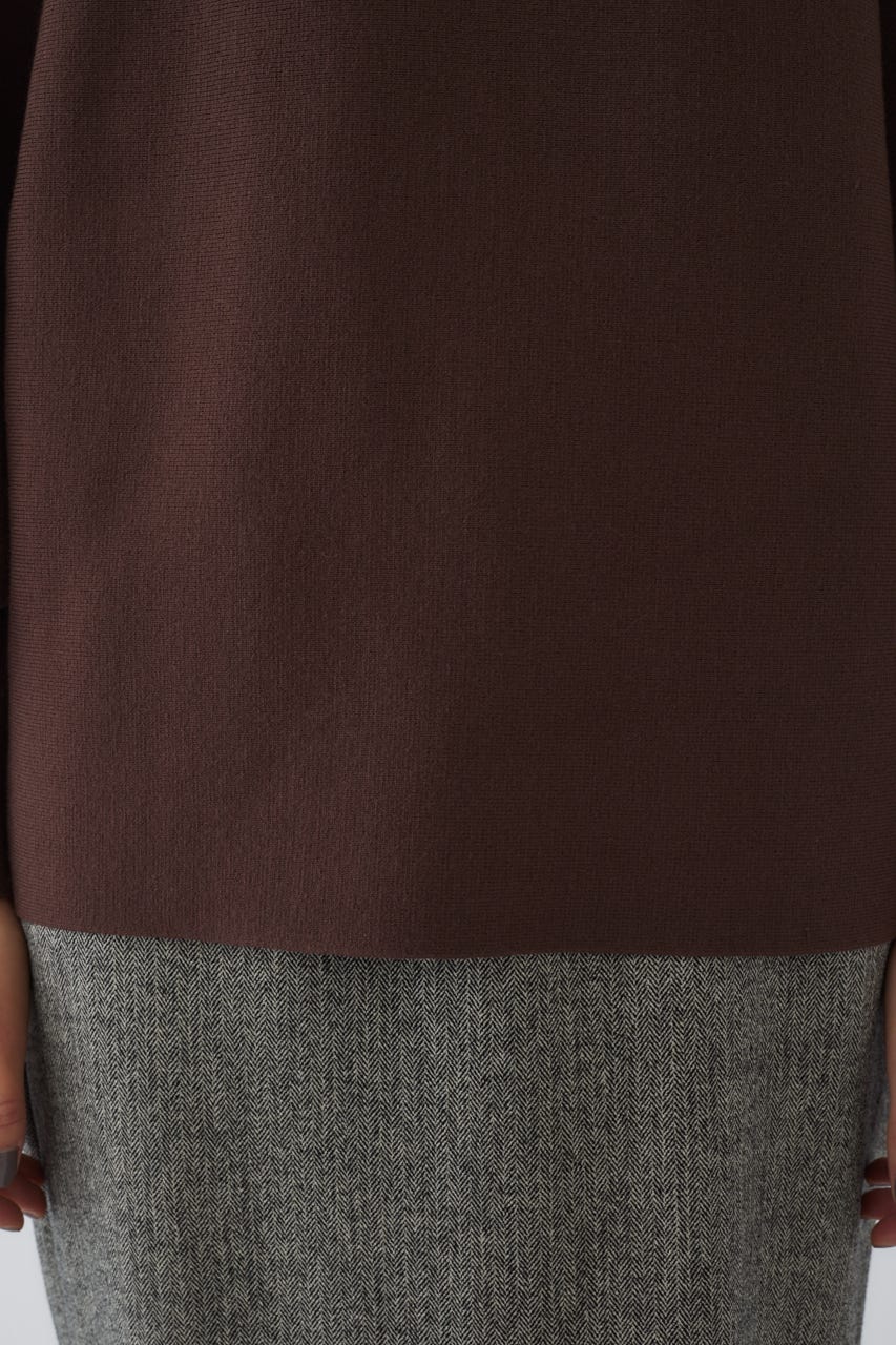 Dolman wide washable knit D/BRN 36