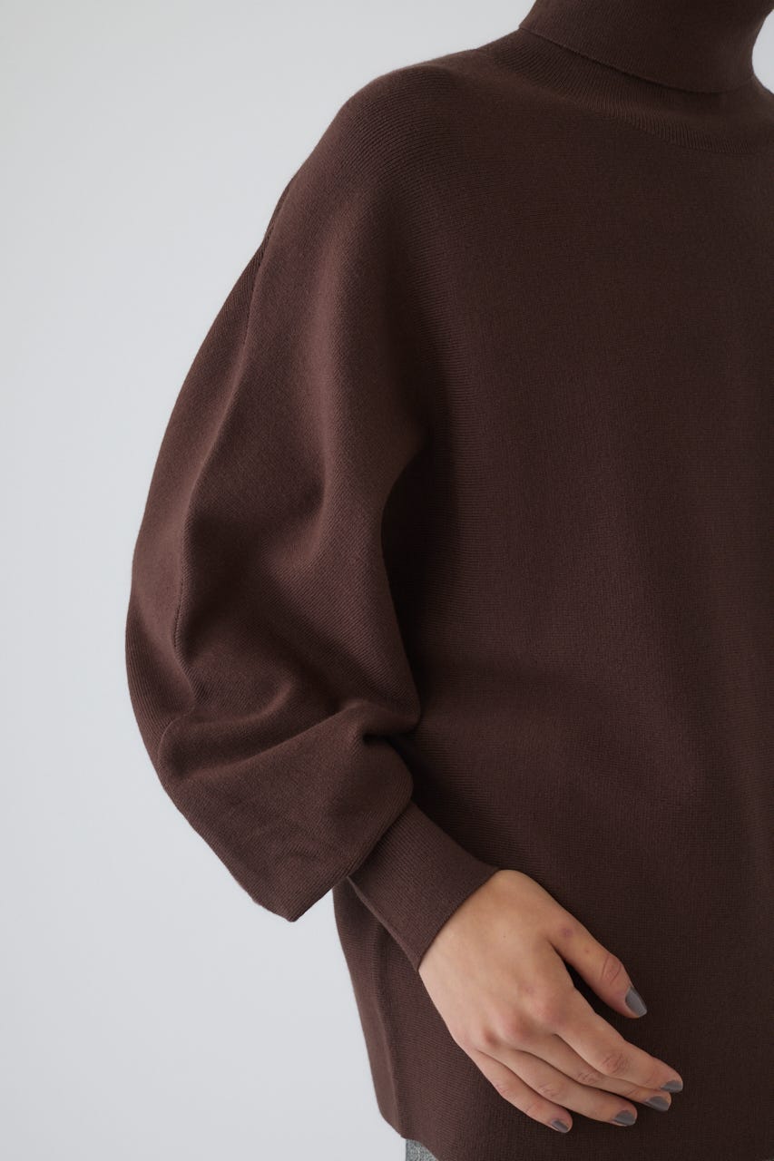 Dolman wide washable knit D/BRN 36