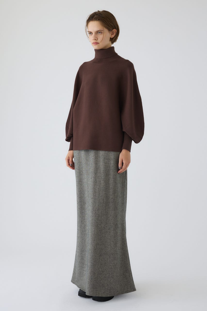 Dolman wide washable knit D/BRN 36