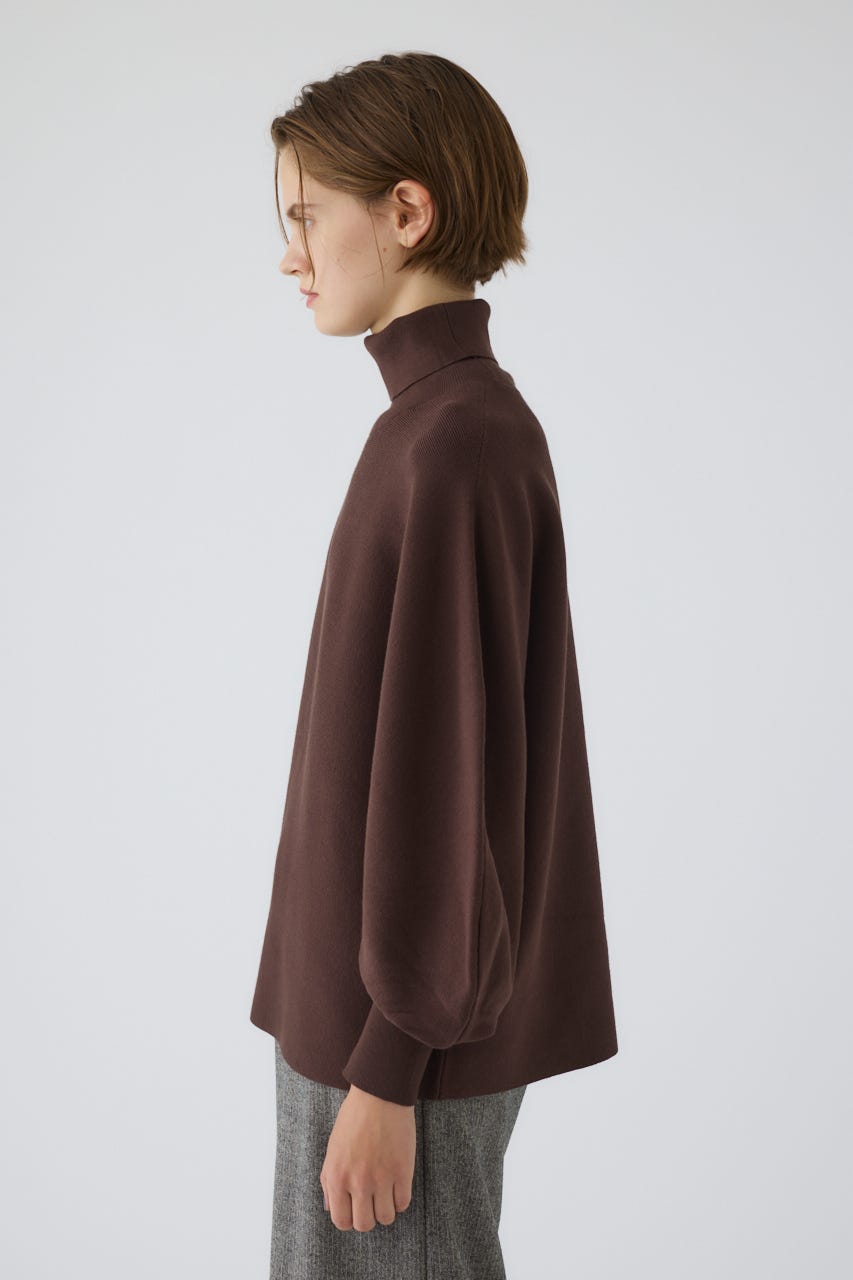 Dolman wide washable knit D/BRN 36