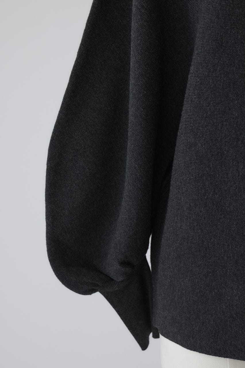 Dolman wide washable knit M/GRY 36