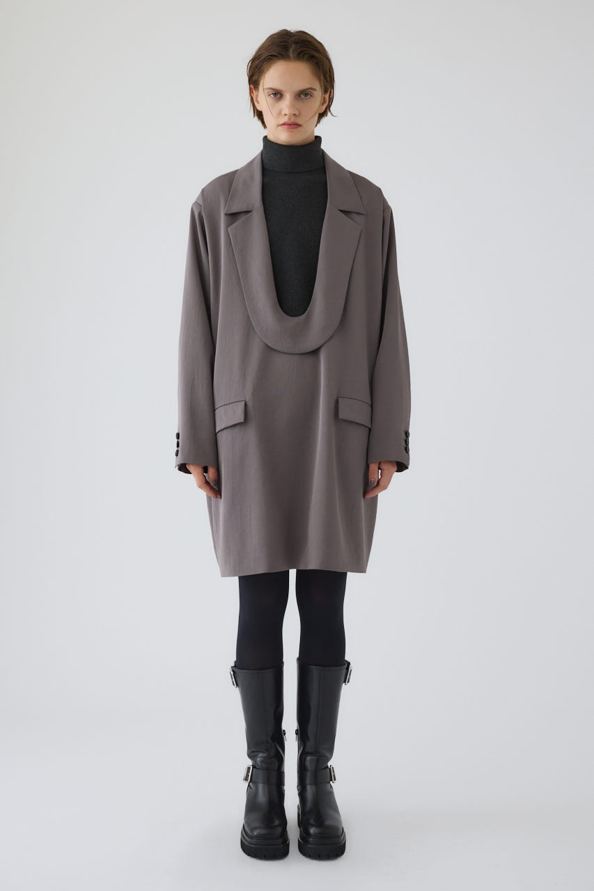 Dolman wide washable knit M/GRY 36