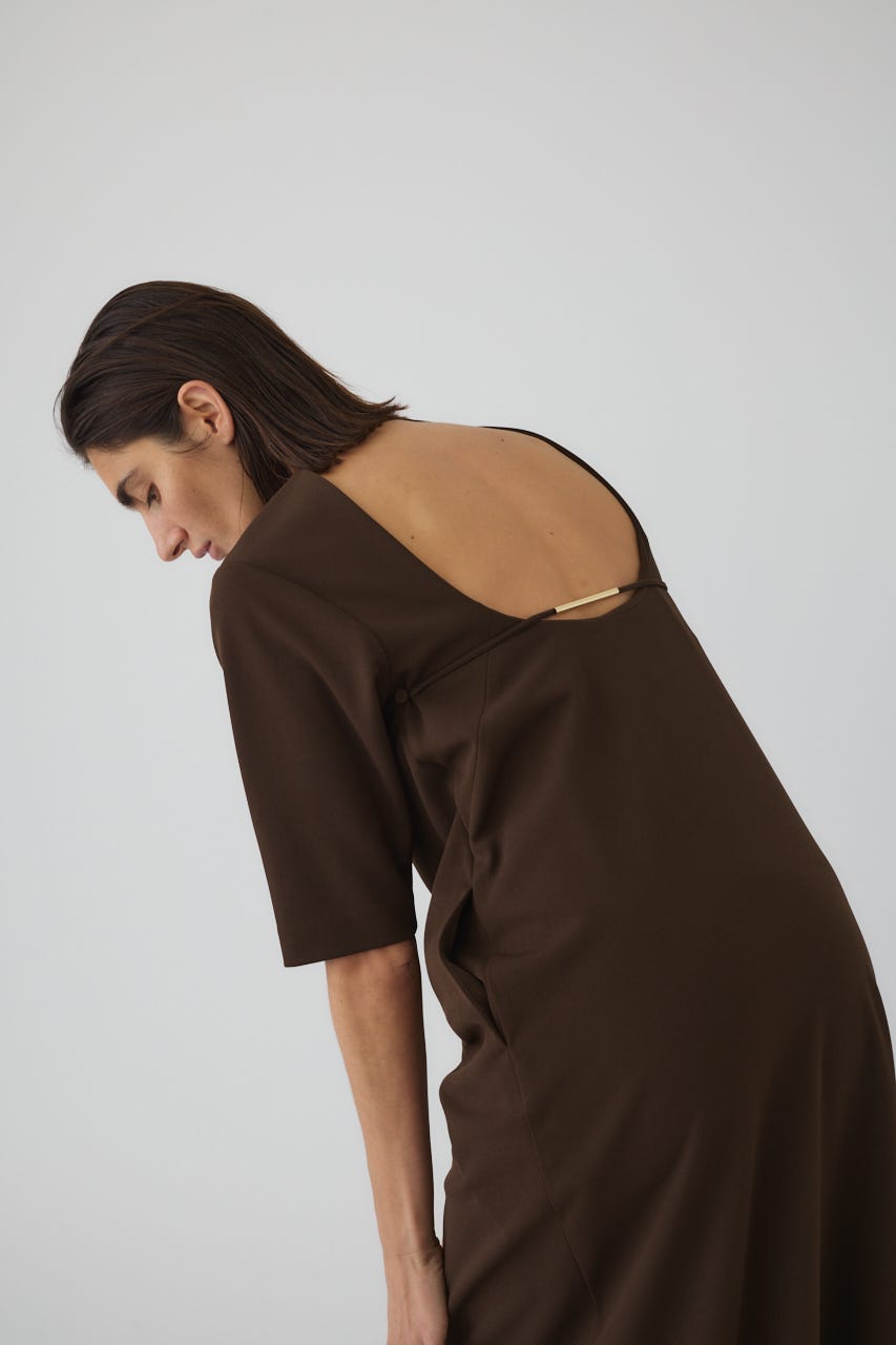 2/4- order start Deformed open dress BRN 38