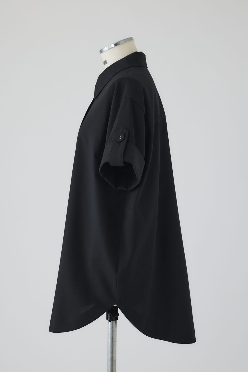 Linen like rugby SH BLK FREE