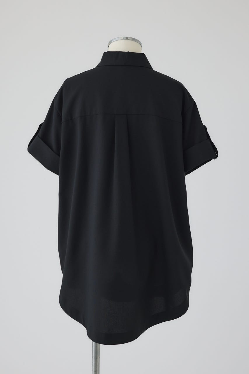 Linen like rugby SH BLK FREE