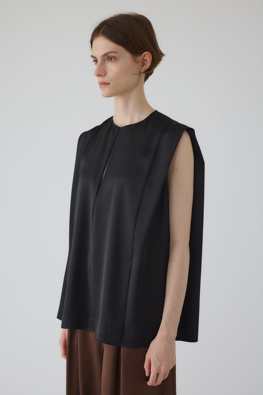 Satin chic vest BLK FREE