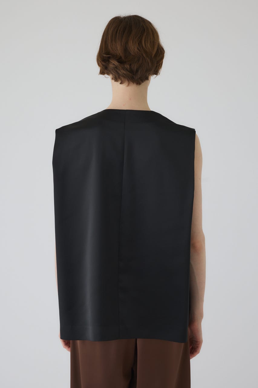 Satin chic vest BLK FREE