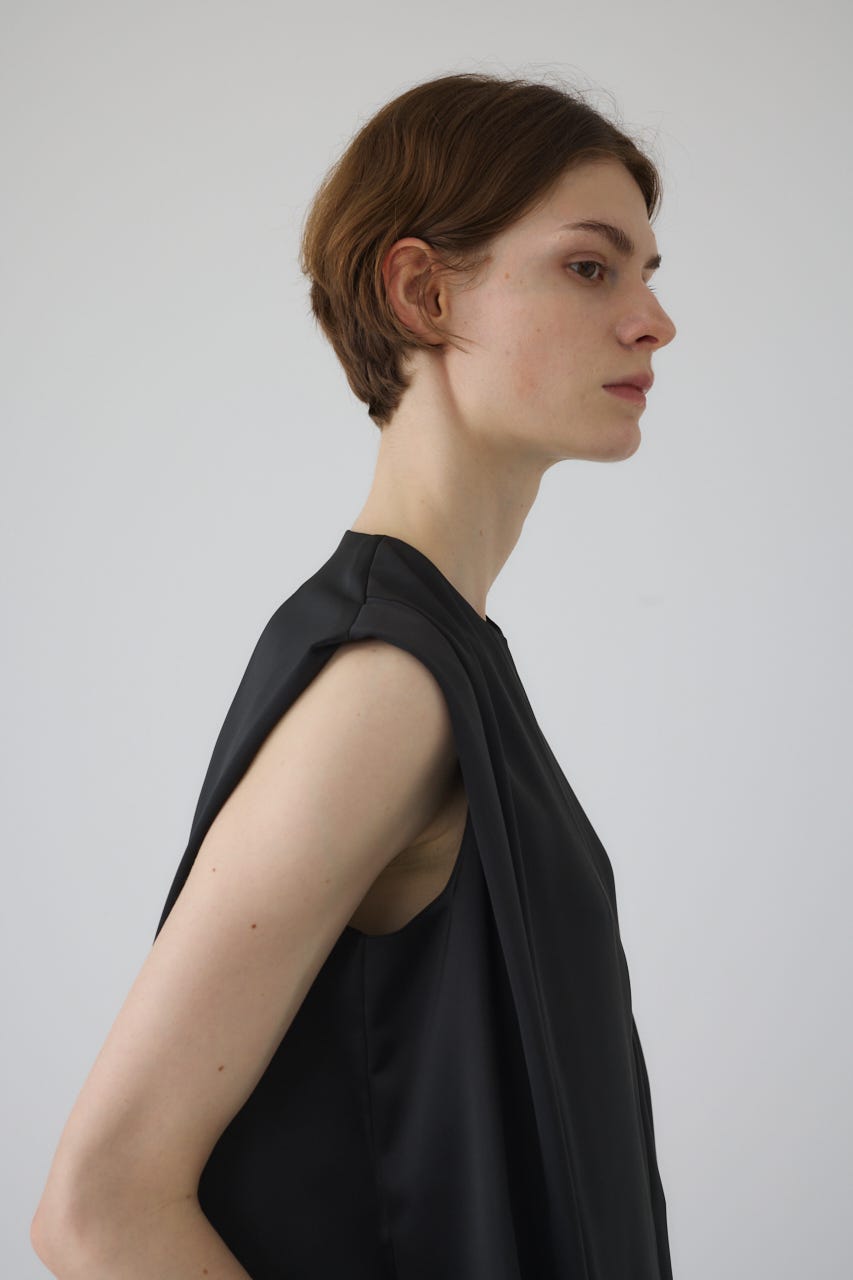 Satin chic vest BLK FREE