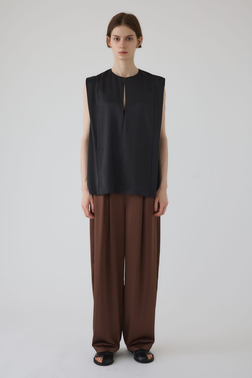 Satin chic vest BLK FREE