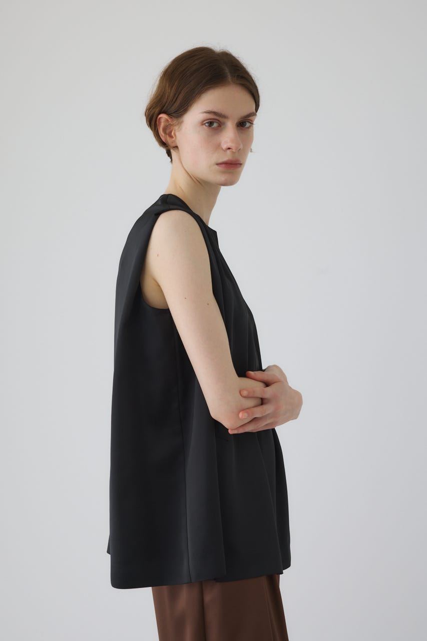 Satin chic vest BLK FREE
