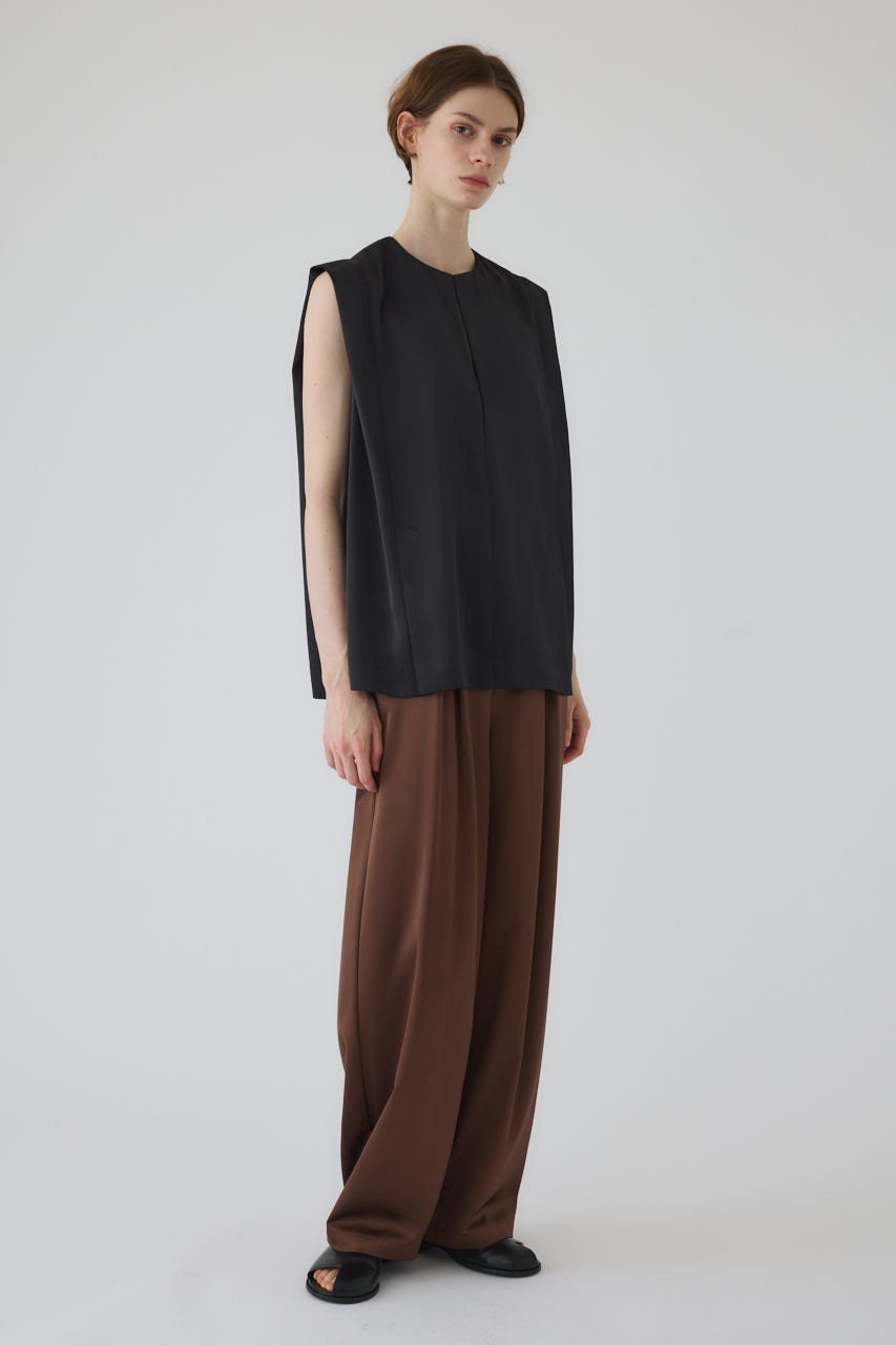 Satin chic vest BLK FREE