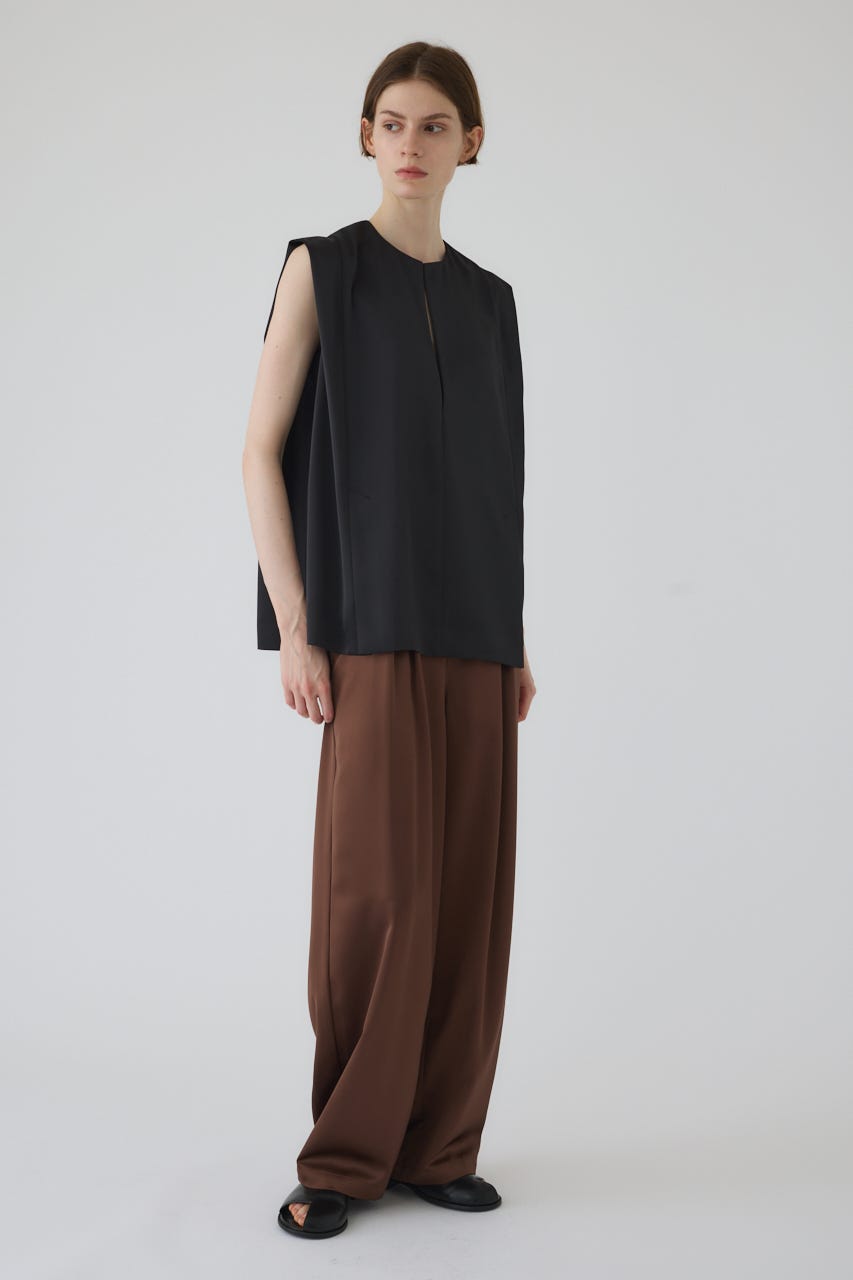 Satin chic vest BLK FREE