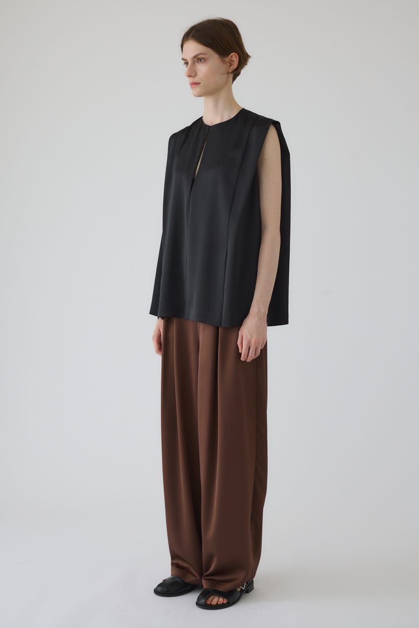 Satin chic vest BLK FREE