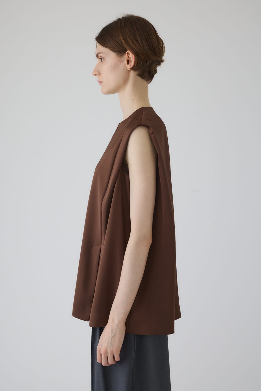 Satin chic vest BRN FREE