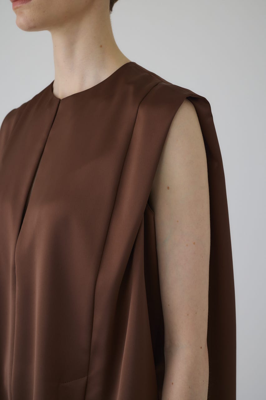 Satin chic vest BRN FREE