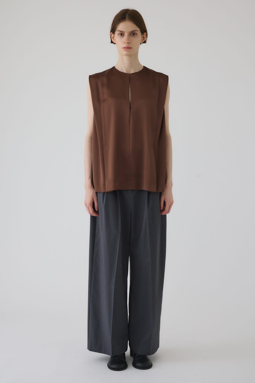 Satin chic vest BRN FREE