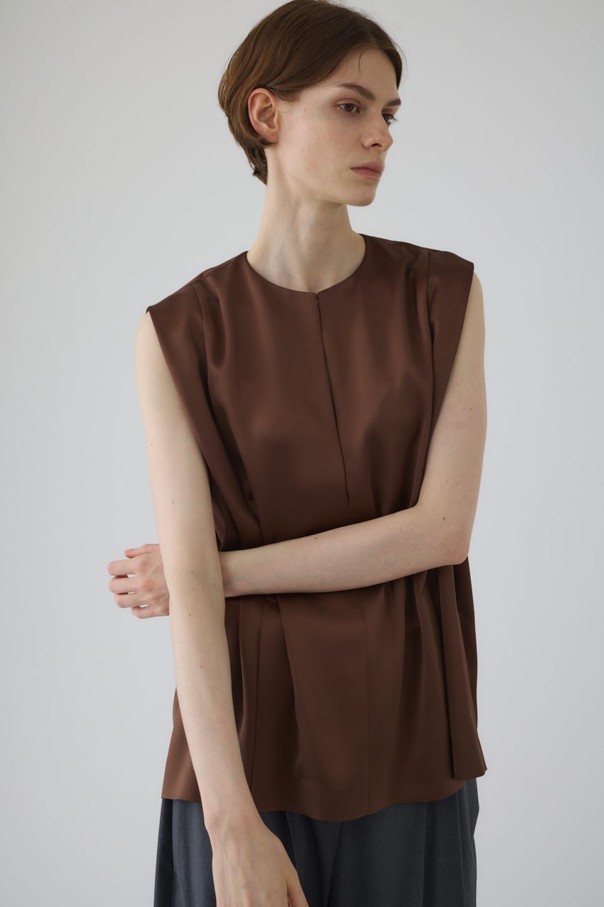Satin chic vest BRN FREE