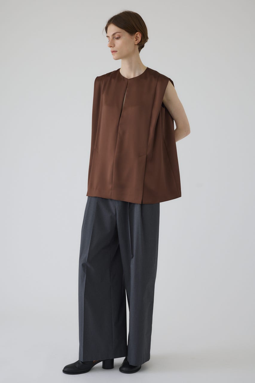 Satin chic vest BRN FREE