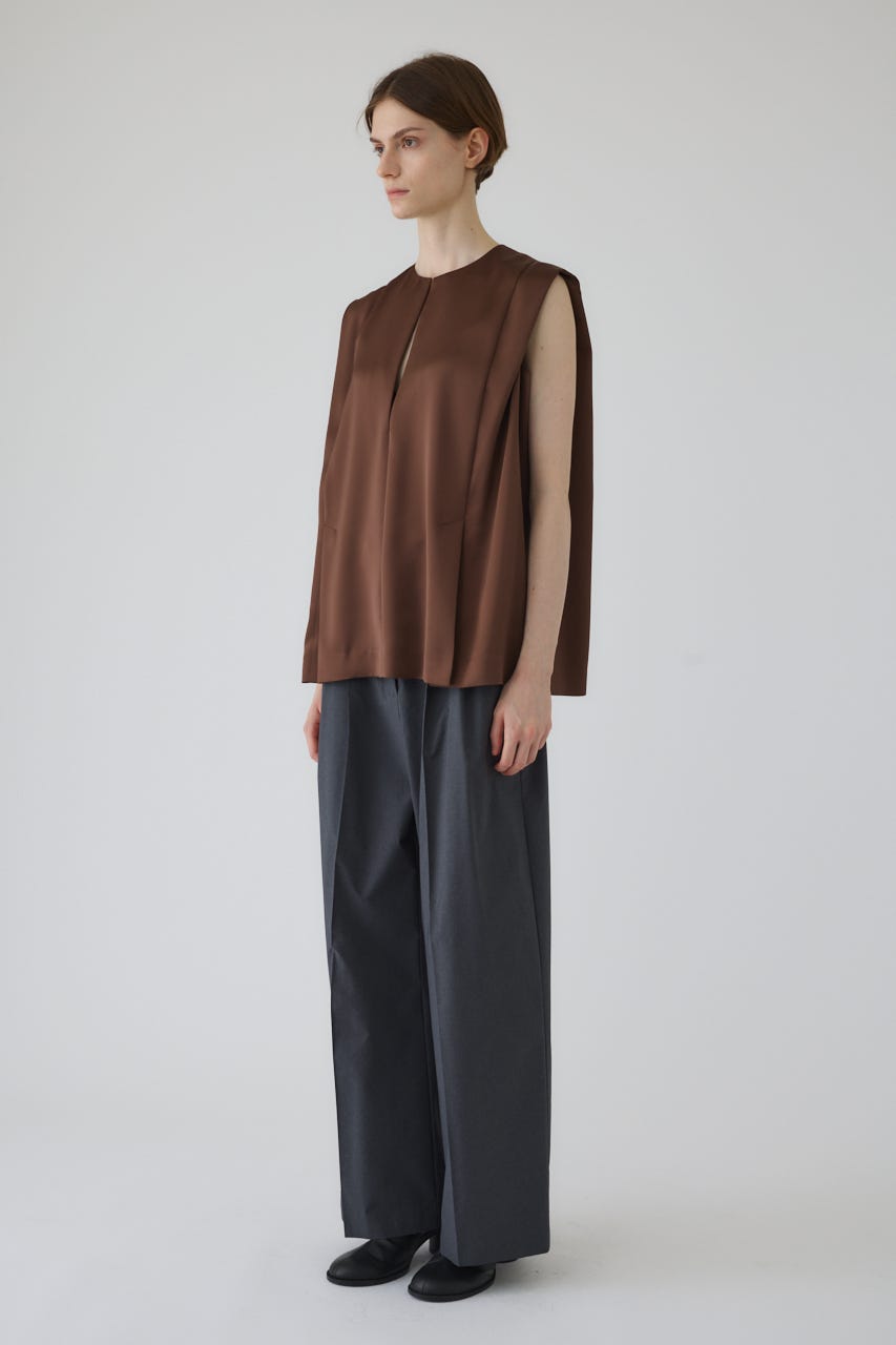 Satin chic vest BRN FREE