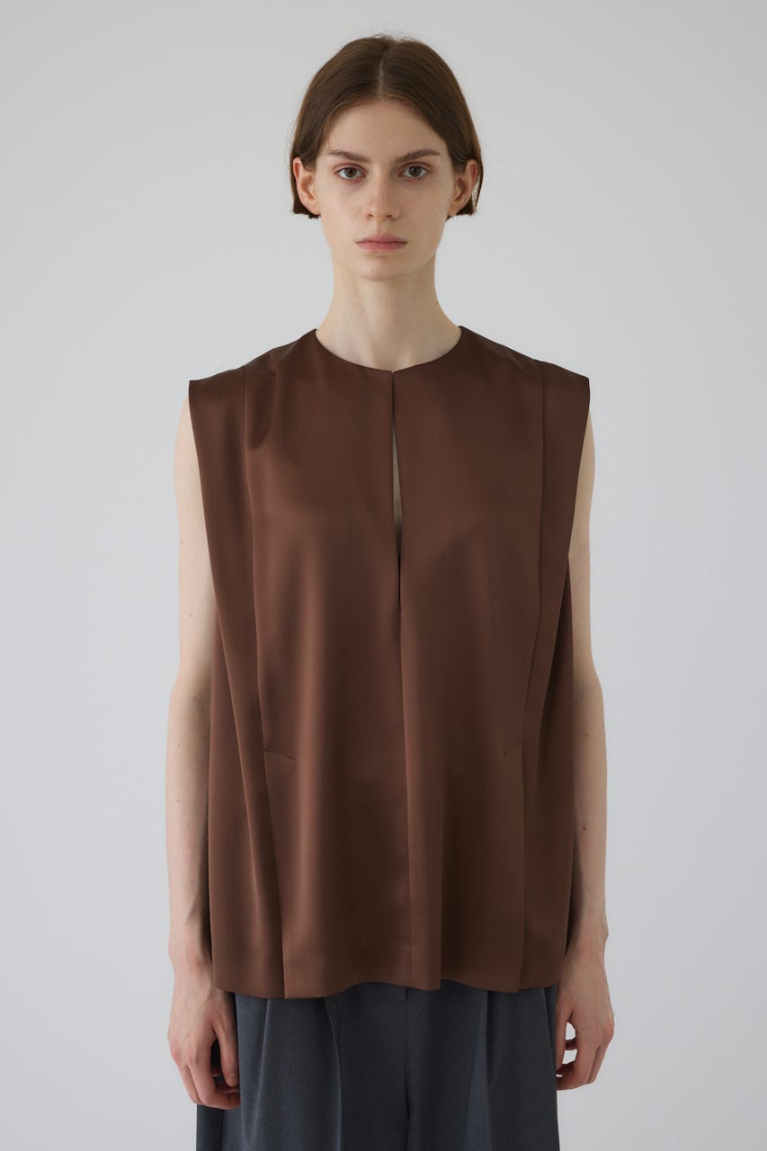 Satin chic vest BRN FREE