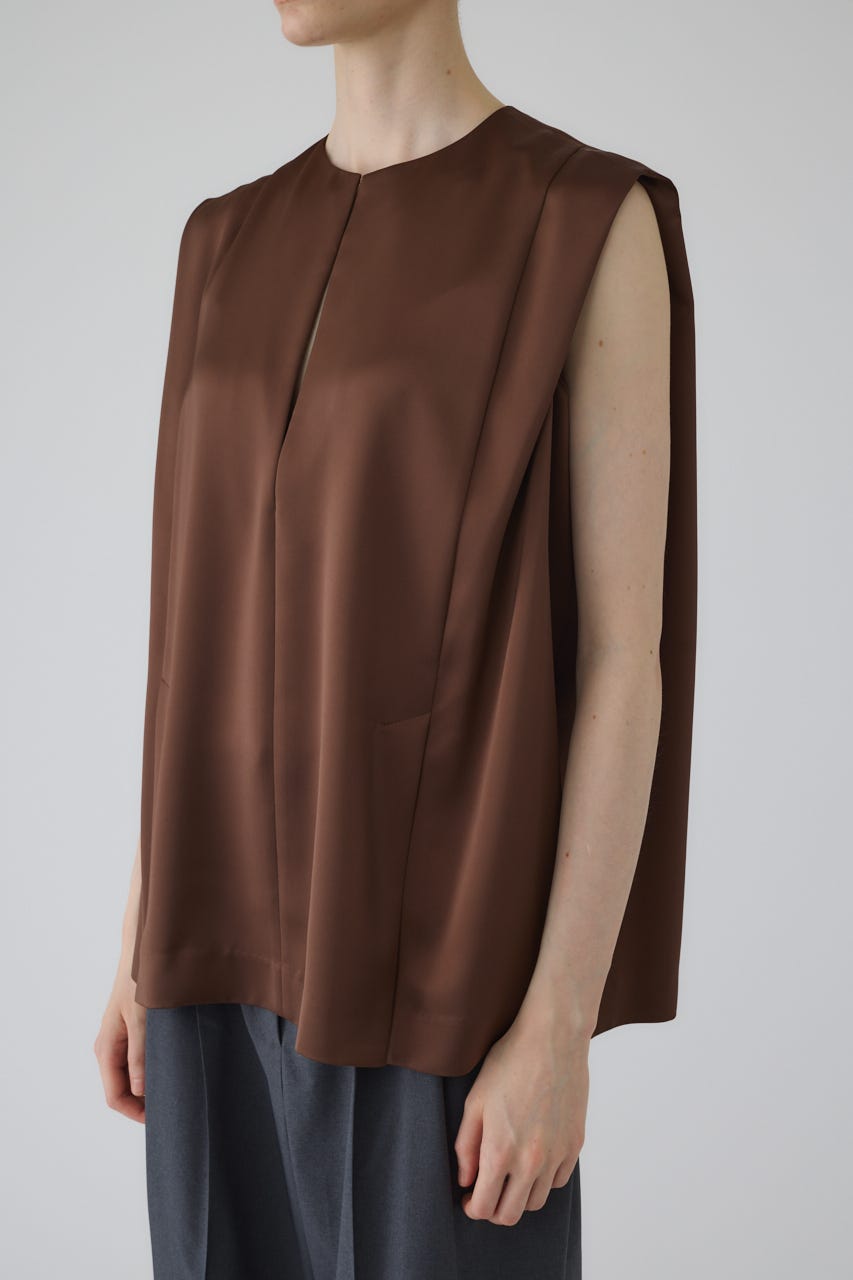Satin chic vest BRN FREE