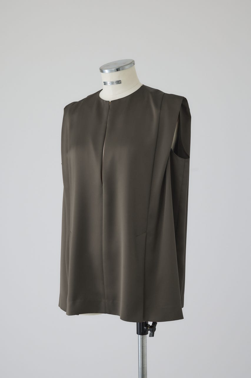 Satin chic vest KHA FREE