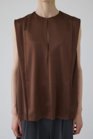 トップス Satin chic vest トップス Satin chic vest SATIN VEST – Maxmouder