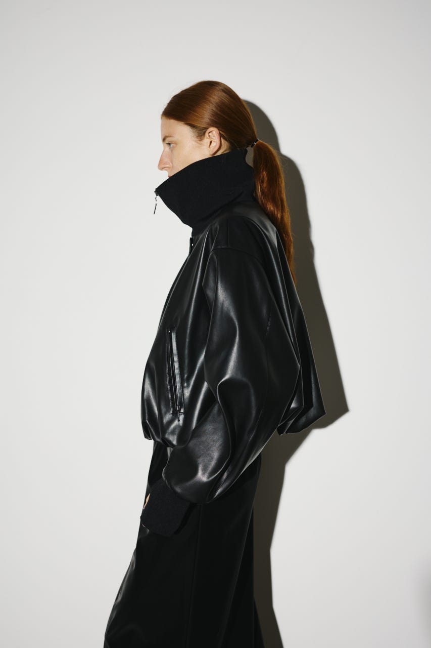RIM.ARK ◌ leather like JK RIM.ARK | Synthetic leather short JK (JACKETS ) |RIM.ARK