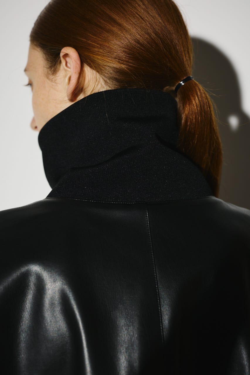 RIM.ARK ◌ leather like JK RIM.ARK | Synthetic leather short JK (JACKETS ) |RIM.ARK