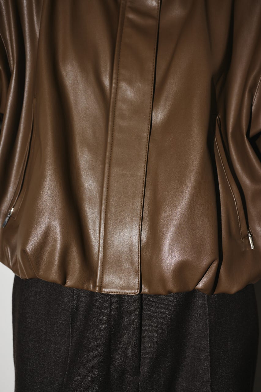 RIM.ARK | Synthetic leather short JK (JACKETS ) |RIM.ARK