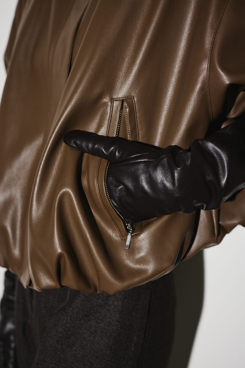 RIM.ARK ◌ leather like JK RIM.ARK | Synthetic leather short JK (JACKETS ) |RIM.ARK