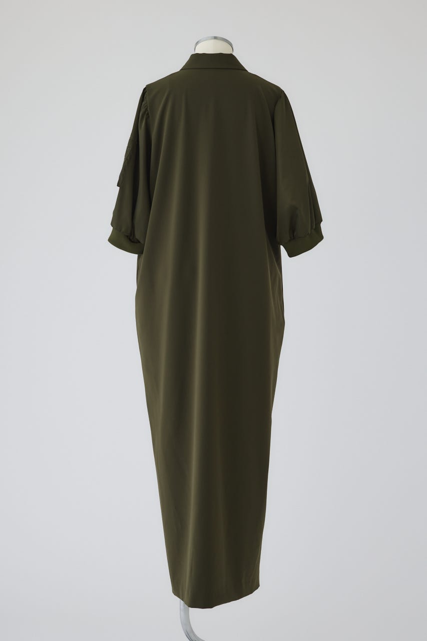 リムアーク　MA-1 ロングワンピース　カーキ RIM.ARK | Under slit maxi sh OP (LONG DRESS ) |RIM.ARK