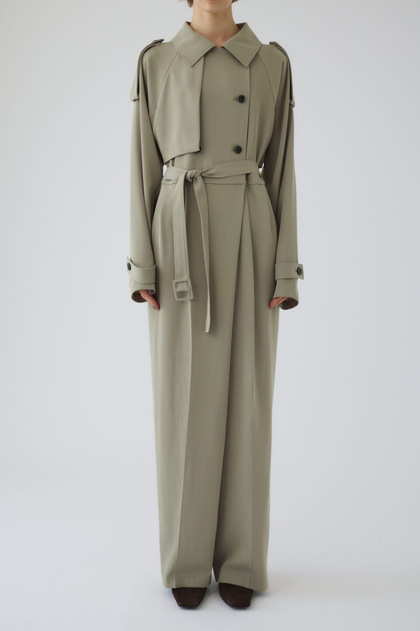 RIM.ARK ブラック トレンチコート 36 RIM.ARK | 9/17- order start Trench detail all in one (ALL IN