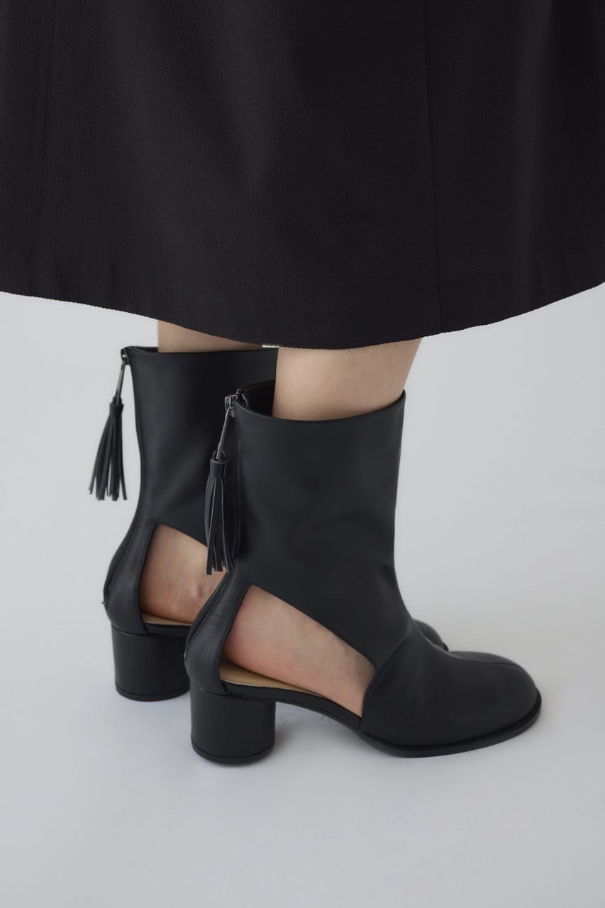 7/2- order start Leather cutting boots sandal BLK 37