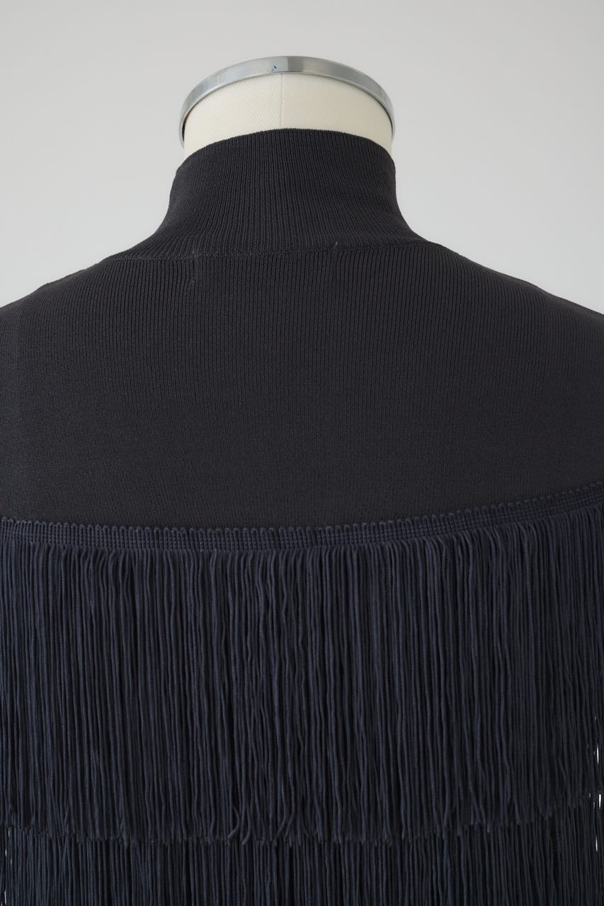 RIM.ARK | Fringe N/S knit tops (KNITWEAR ) |RIM.ARK ONLINE STORE