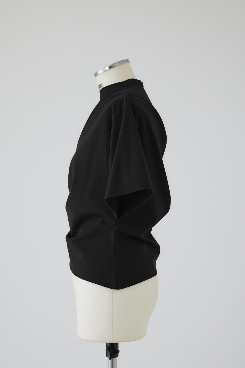 RIM.ARK | Asymmetry tuck cut tops (T-SHIRT(SHORT SLEEVE
