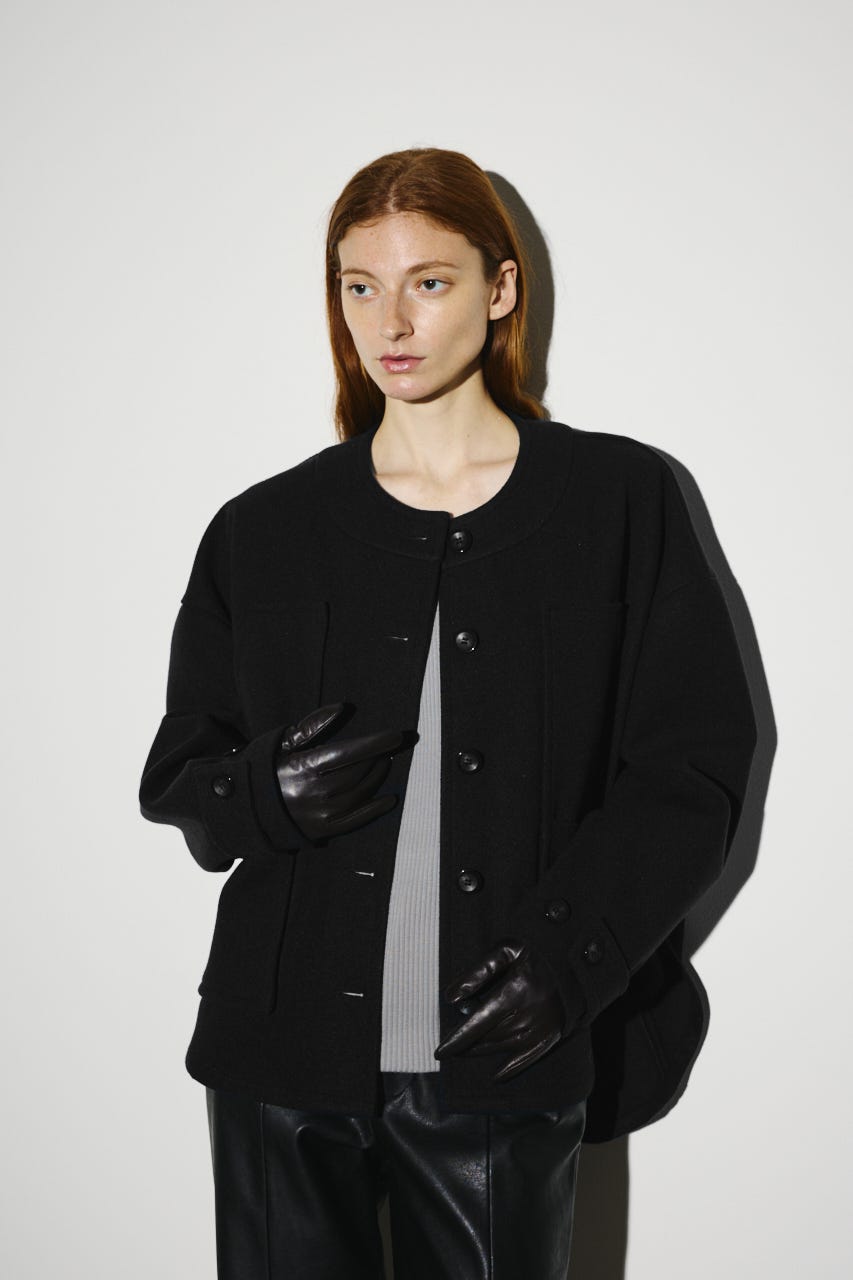 【25WINTER PRE ORDER】Woollet blouson BLK FREE