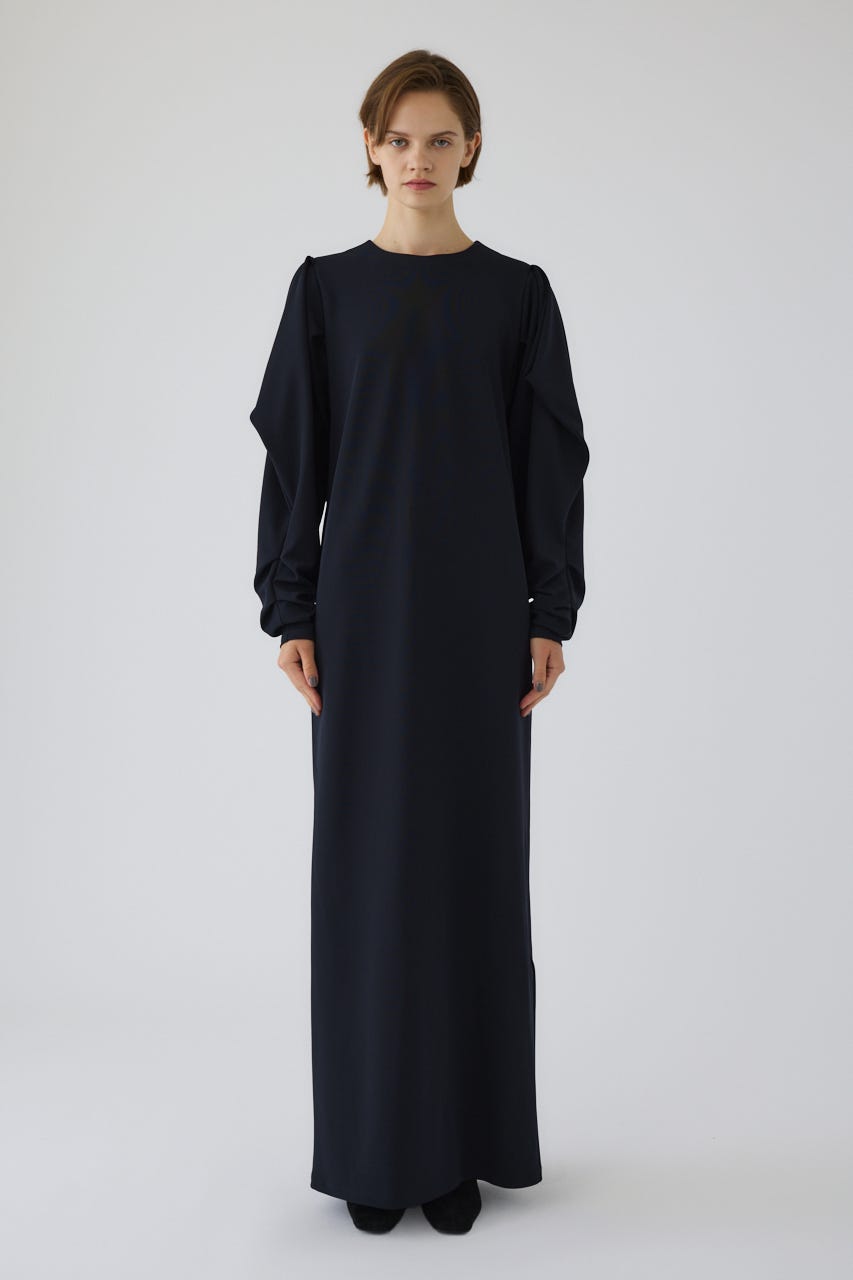 RIM.ARK | Drape sleeve cut dress (LONG DRESS ) |RIM.ARK