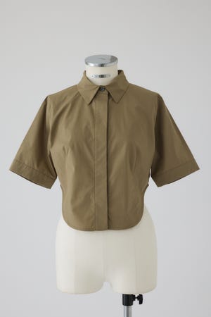 トップス RIM.ARK /Stand collar over SH/ BLACK TOPS(SHIRTS & BLOUSES)検索ページ|RIM.ARK（リムアーク）ONLINE