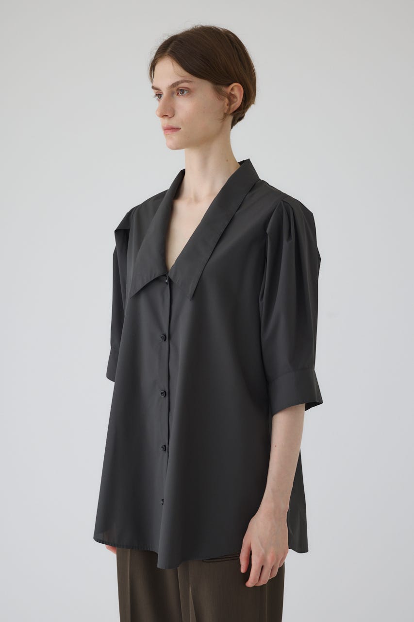 RIM.ARK Quaker collar blouse ブラック RIM.ARK | Quaker collar blouse (SHIRTS & BLOUSES ) |RIM.ARK