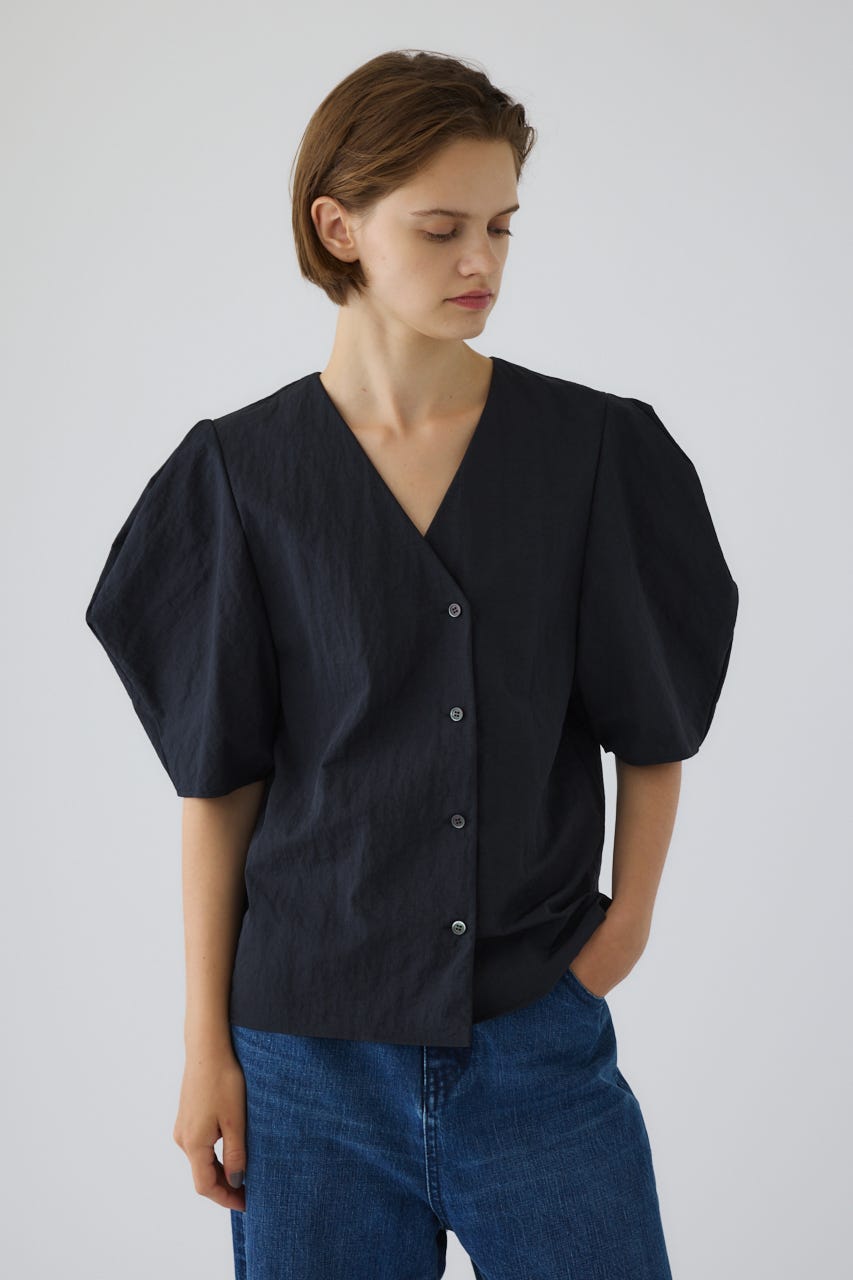 RIM.ARK | Volume sleeve v-neck SH (SHIRTS & BLOUSES ) |RIM