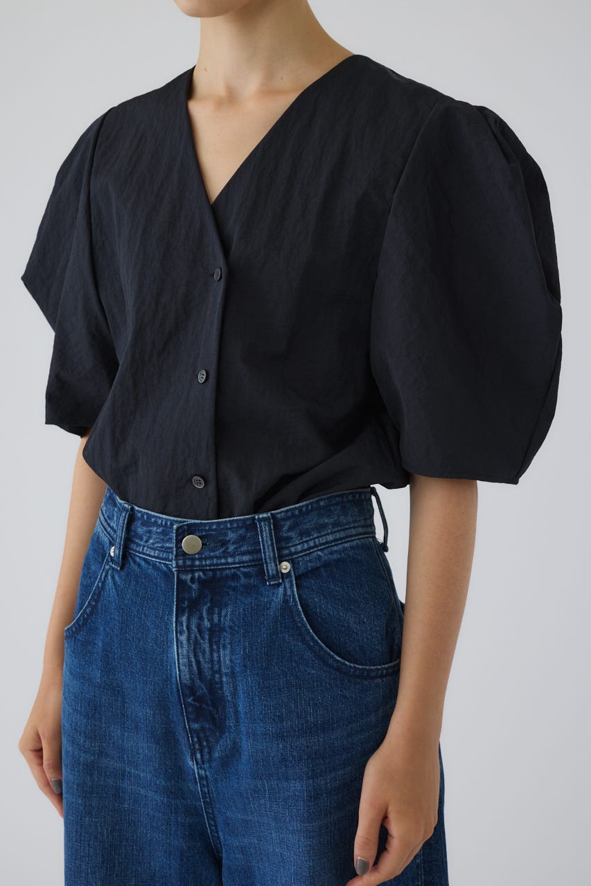 RIM.ARK | Volume sleeve v-neck SH (SHIRTS & BLOUSES ) |RIM
