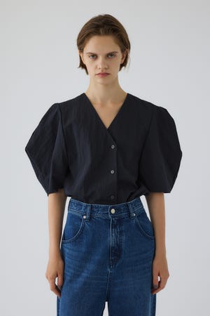 リムアーク RIM ARKブラック ベスト Vネック セール】Belt set v-neck box tops ベルトセットVネックボックス