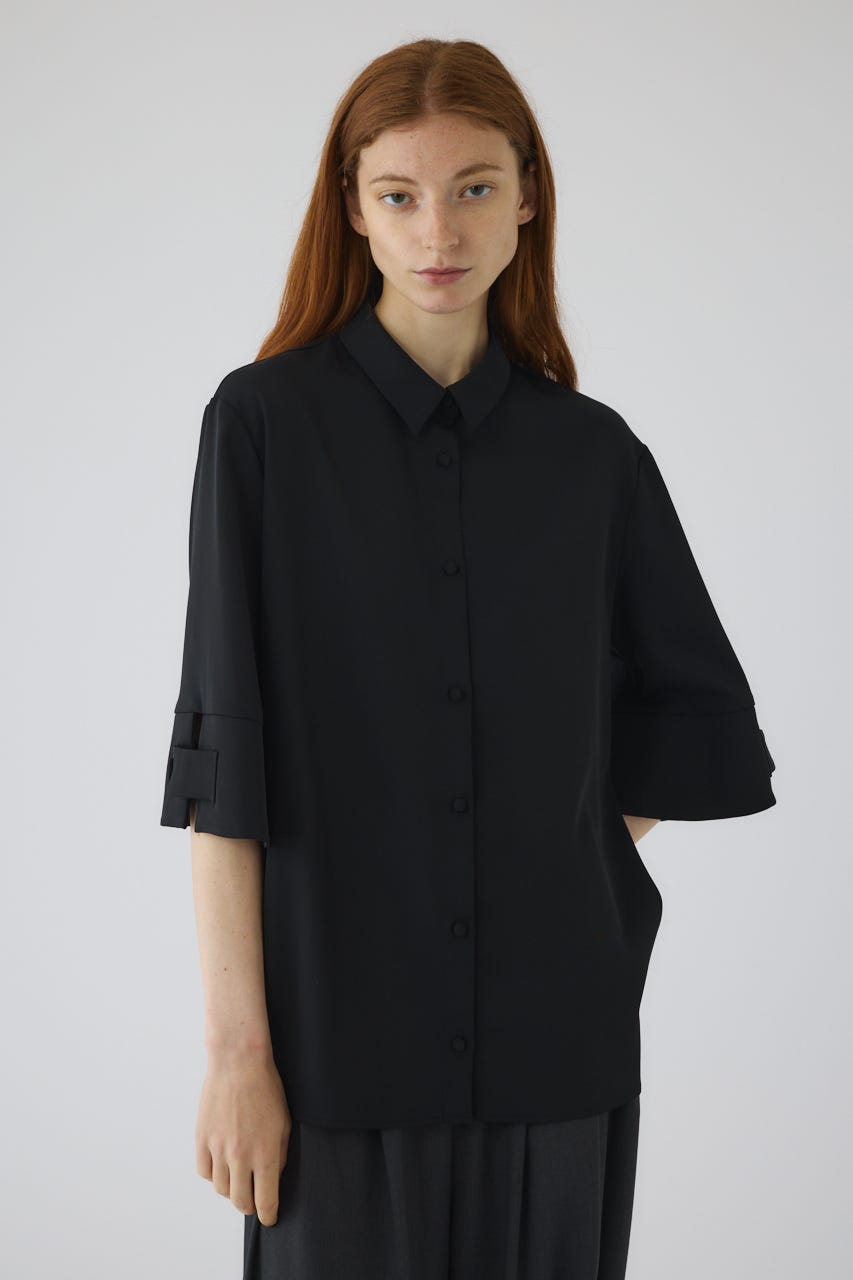 Bell-sleeve SH BLK FREE
