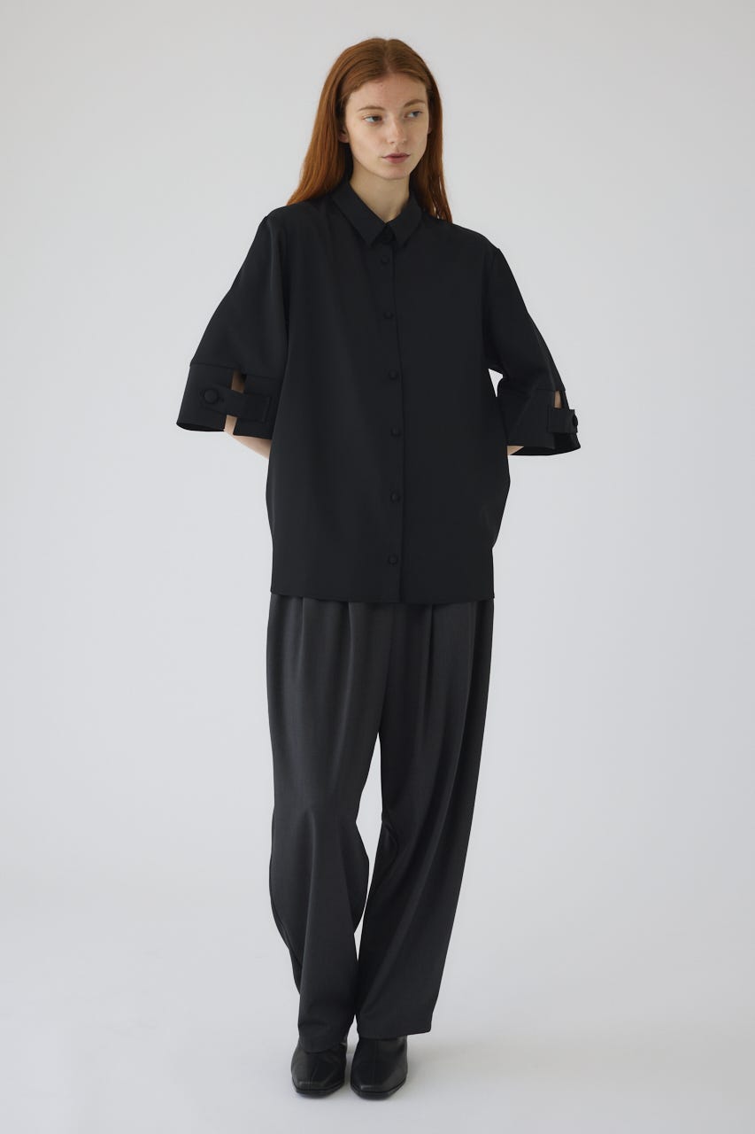 Bell-sleeve SH BLK FREE