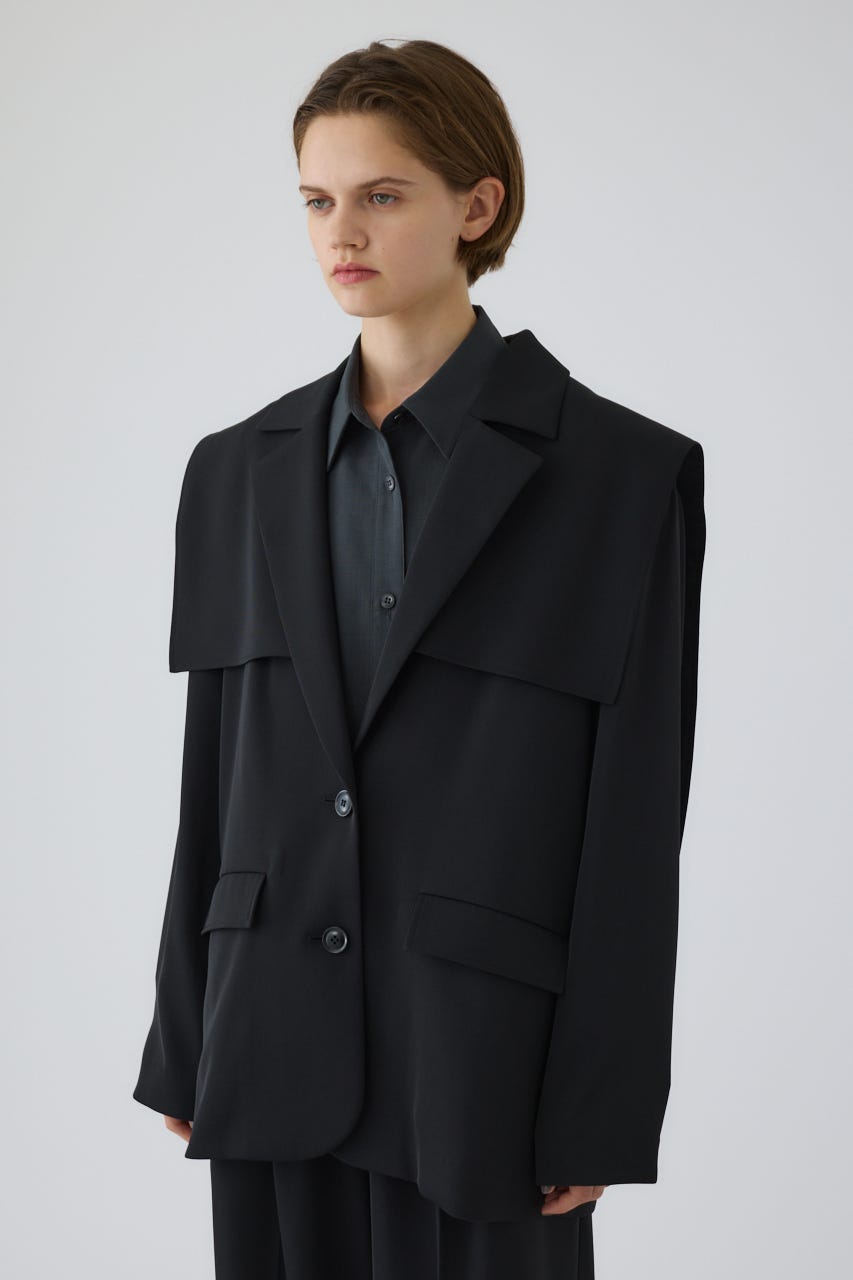 ジャケット・アウター RIM.ARK spring coat standcollar poncho ジャケット・アウター RIM.ARK spring coat standcollar poncho