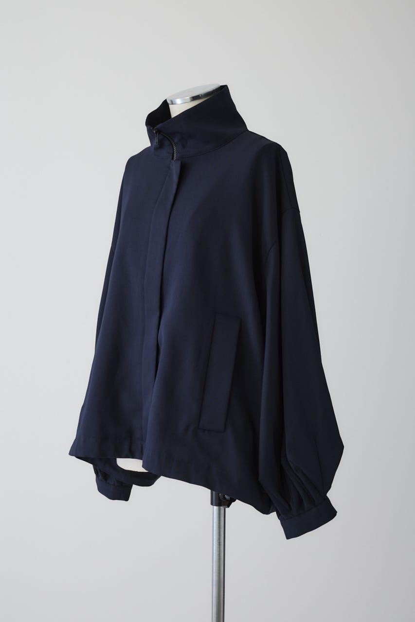 完売品 RIM.ARK Cashmere blend poncho CT RIM.ARK | Stand collar tuck sleeve BZ (BLOUSONS ) |RIM.ARK
