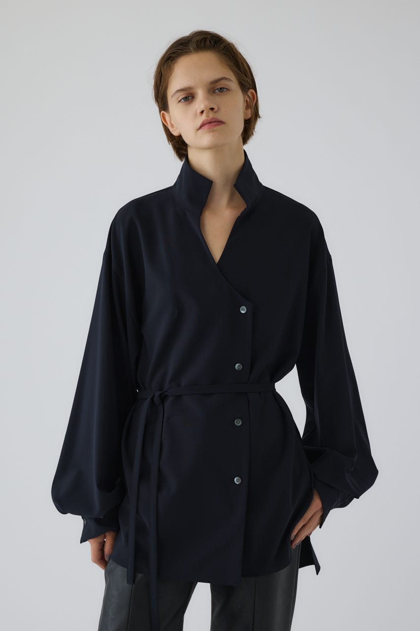 【新品未使用・RIM.ARK】Stand collar melton CT リムアーク RIM.ARK Stand collar melton CT （GRY