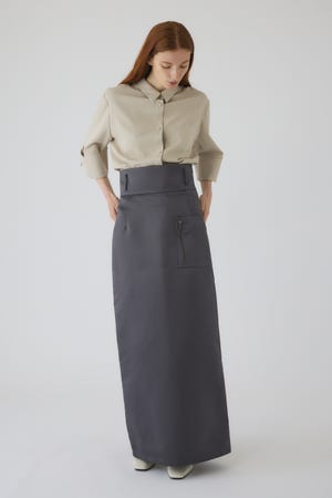 RIM.ARK | Zip pocket SK (LONG SKIRTS ) |RIM.ARK ONLINE STORE