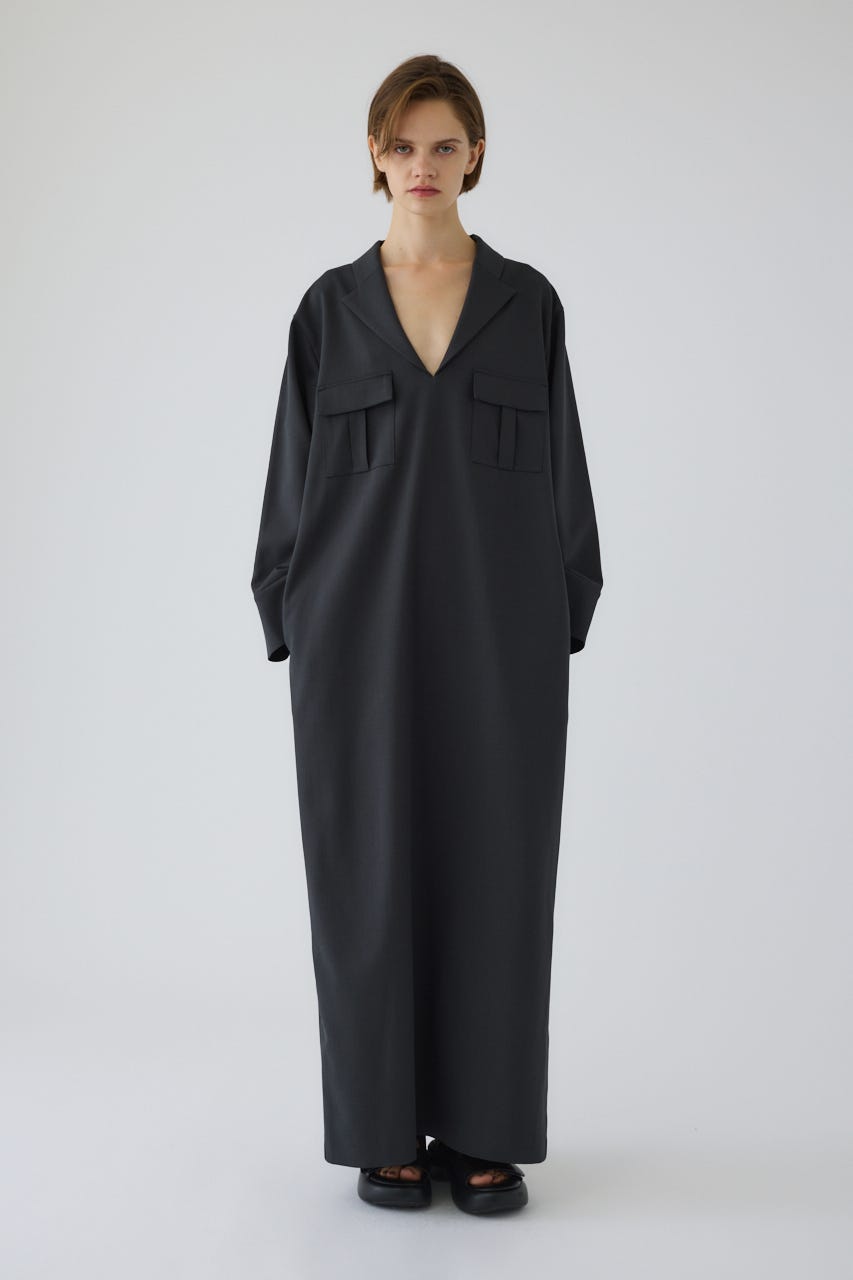 9/3- order start Tailored maxi dress GRY 36
